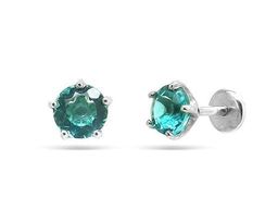 Серьги, параиба кварц, Ю-25003р