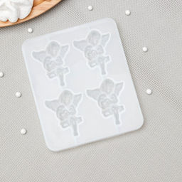 Силиконовый молд «Серафим», 12,5×10,5×1 см, цвет белый