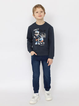 CRB wear/CSKB 63741-48-391 Джемпер для мальчика,темно-серый/Ex.Cherubino  фото 3