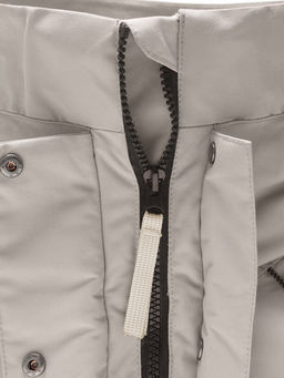 Парка зимняя подростковая для девочки с капюшоном бежевого цвета 9538B - Valianly фото 14