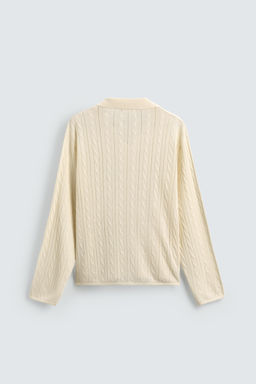 BRAIDED TEXTURE POLO SHIRT - Zara фото 8