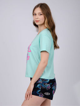 Пижама, домашний костюм ДК-325-шорты бирюза - Ihomelux фото 2