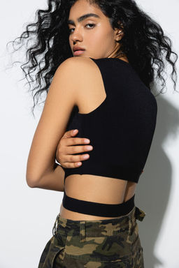 Укороченный топ без рукавов - Incity фото 9