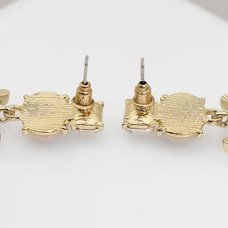 Серьги с жемчугом Бусина графиня, цвет белый в золоте - Qf фото 2