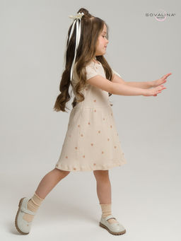 Платье Лето лапша кофейные сердечки