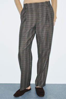 ZW COLLECTION CHECK TROUSERS - Zara фото 2