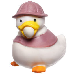 Резиновая игрушка для ванны Крошка Я «Утенок с пузырем», 6 см, МИКС