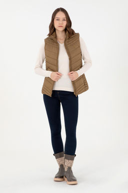 Женский жилет цвета хаки - U.s. polo assn фото 4