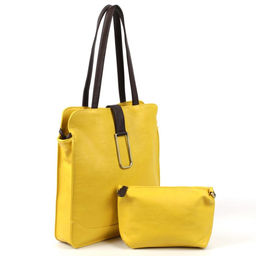 Женская сумка шоппер из эко кожи с косметичкой 0075-11 - Cidirro фото 2