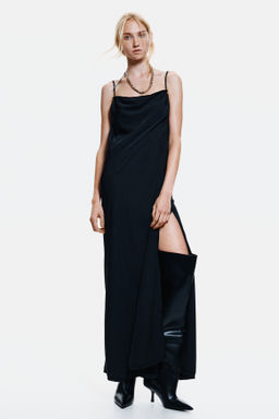 Vestido de tirantes con cintur?n decorativo - H&m фото 3