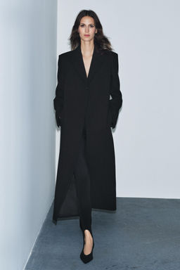 ZW COLLECTION FITTED BUTTON COAT - Zara фото 14