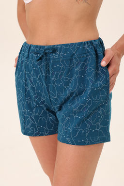 Шорты женские из кулирки Молодежные петроль