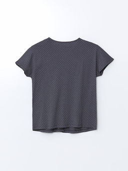 V Yaka Puantiyeli Hamile Pijama ?st