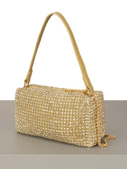 LACCOMA сумка ST016-1-золотой стразы  фото 4