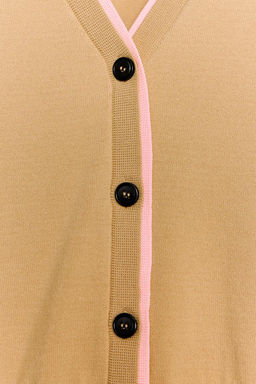DOUBLE LAYER TRIM KNIT CARDIGAN - Zara фото 6