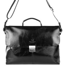 LR89146-3 black, мужской кожаный портфель Barcelo Biagi