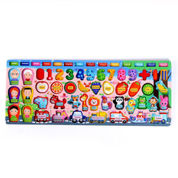 Логический центр 3 в 1 Животные, профессии, счёт 44,5 17,8 4,3 см - Simaland фото 6