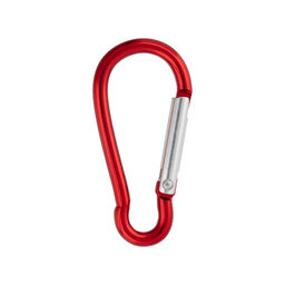 Фурнитура сумочная металл Gamma GH 120/25/10 Карабин 20 мм 10 шт. №12 красный