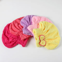 Чалма для сушки волос Доляна, микрофибра, цвет МИКС фото 4