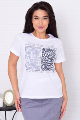 *Футболка женская Ф-2-042 из смесового хлопка - Новое кимоно фото 21