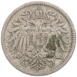 Монета 10 геллеров 1893 года Австрия