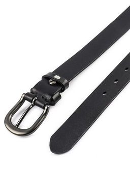 Мужской кожаный ремень Dierhoff ДРК 3051/3-30 Черный - Sergio valentini фото 4