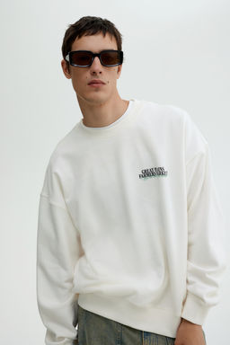 Sudadera con estampado Oversized Fit - H&m фото 3