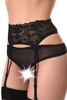 Эротические трусики-пояс Erolanta Marianne, черный (42-44)  фото 6