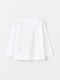 Bisiklet Yaka Bask?l? K?z Bebek Pijama Tak?m 2li