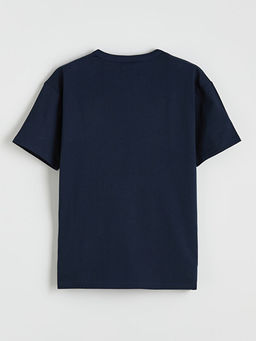 Bisiklet Yaka San Diego Bask?l? Erkek ?ocuk Ti??rt