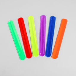 Цена за 12 шт. Браслет светоотражающий, 22 см, цвета МИКС