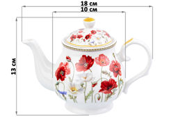Чайник 380 мл 17*10*12 см Маки NEW BONE CHINA - Elan gallery фото 2