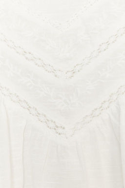 EMBROIDERED COTTON TOP - Zara фото 11