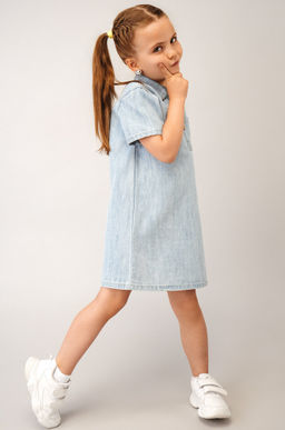 Джинсовое платье с коротким рукавом для девочки Happyfox - Happy fox фото 15