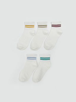 ?izgili Kad?n Soket ?orap 5li