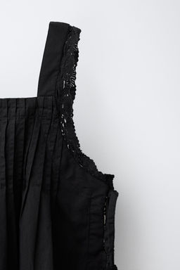 TOP JARETAS BORDADOS / Negro - Zara фото 3