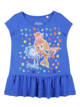 CRB wear/CAK 62139 Туника для девочки, лиловый/Ex.Cherubino фото 2