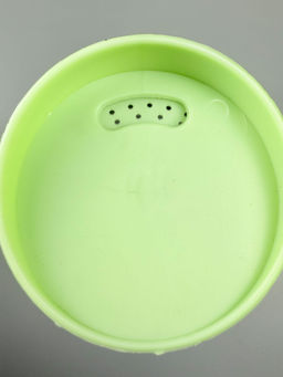 Набор банок 200мл 6шт с крышкой-дозатором поворотным НЕЖНО-МЯТНЫЙ для сып.прод. на дер.под.