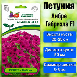 3337P Петуния серия "Амбре" ГАБРИЭЛА F1 /многоцветковая каскадная 5шт