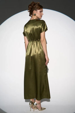 Платье Иола (олива) - Эльза фото 24