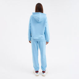 Костюм женский (толстовка, брюки) MIST Be nice, размер 52-54, голубой