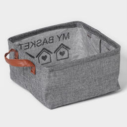 Корзина для хранения с ручками Доляна My Basket, 252513, серая  фото 4