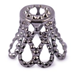 Zlatka Розетка для бус DC-005/5 8 мм 2 мм 5 шт №03 под черный никель