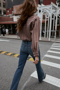 STRIPED SHIRT WITH POCKET - Zara фото 4