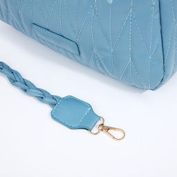 Сумка кросс-боди на молнии, цвет голубой - Simaland фото 8