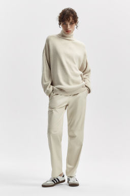 Свитер однотонный с высоким воротником - Mollis фото 3