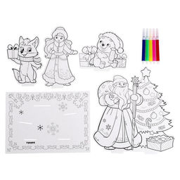 3D-Раскраска Дед Мороз и Снегурочка - Zabiaka фото 3