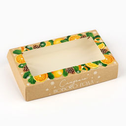 Цена за 5 шт. Коробка складная «Сладкого Нового года», 20 х 12 х 4 см