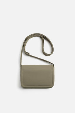 NYLON CROSSBODY BAG WITH FLAP - Zara фото 9