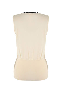 Ekru Yazl?k Ozel Iplik Triko Ince Bluz TWOSS26BZ00300 - Trendyolmilla фото 2